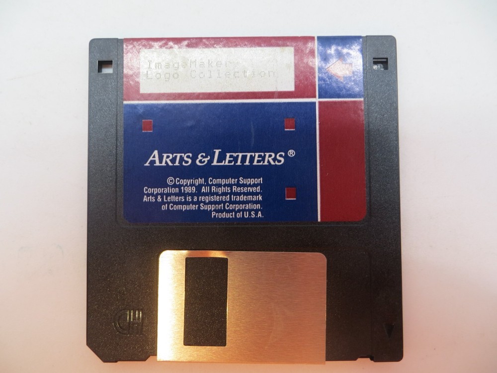 ARTS & LETTERS ImageMaker Logo Collection 1989 Computer 3.5" Floppy Disk