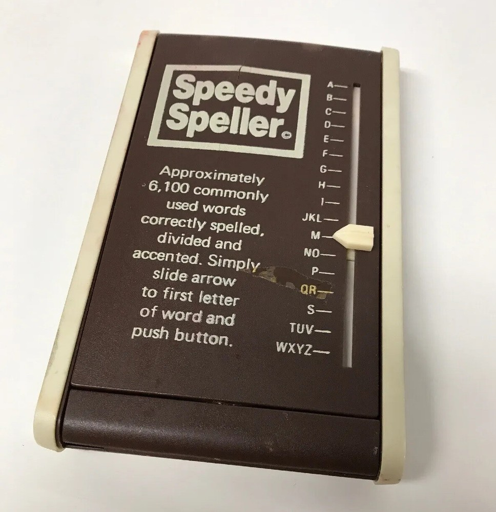 Speedy Speller - Vintage. Works.