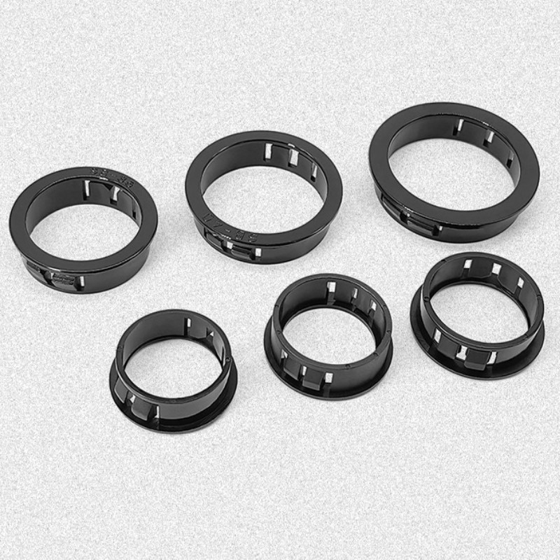 50Pcs 25mm Cable Snap Bushing Grommet Protector, Round Bushing Grommet, Black