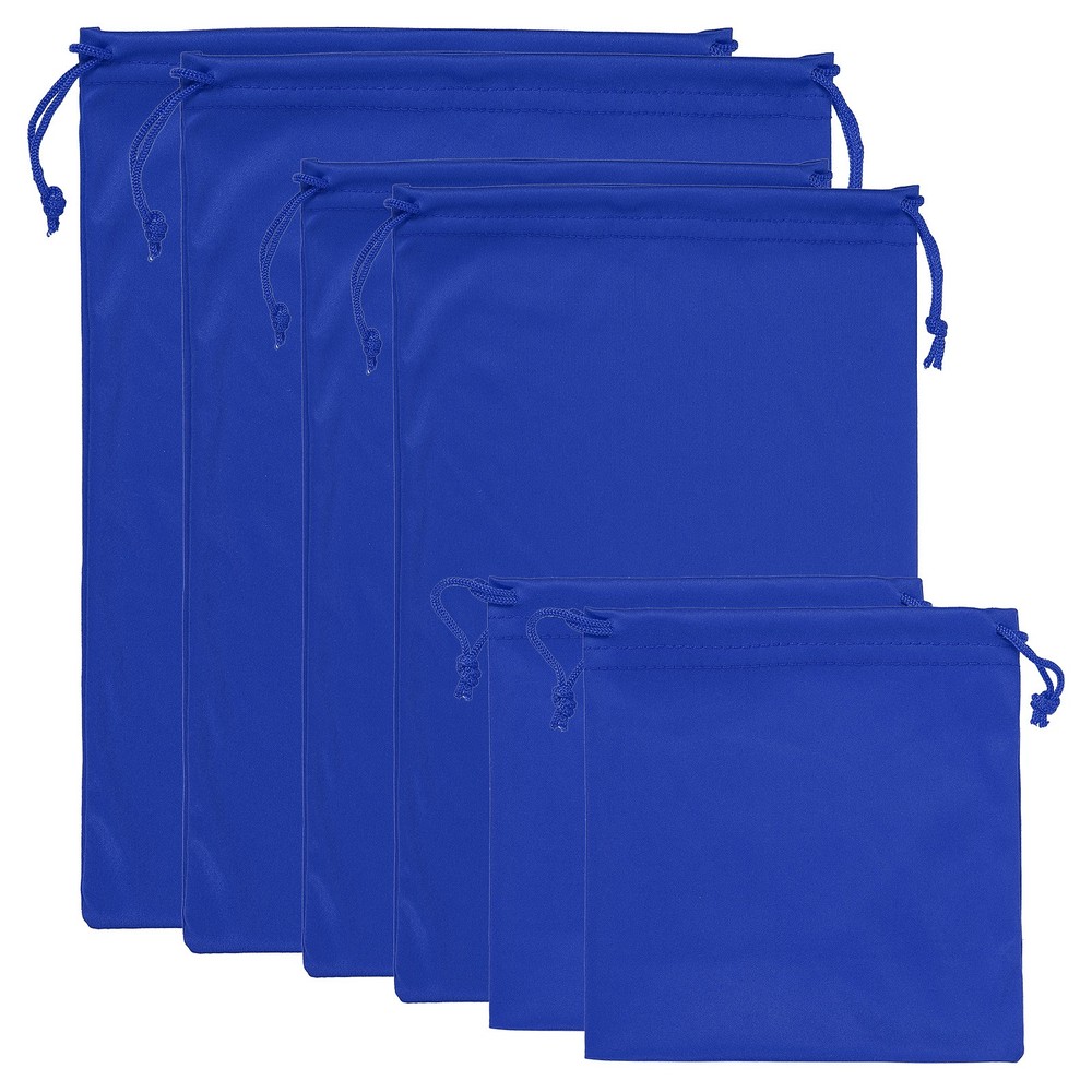 Ski Goggle Bag, 6 Pack Microfiber Pouch Protective Storage Case Sleeve, Blue