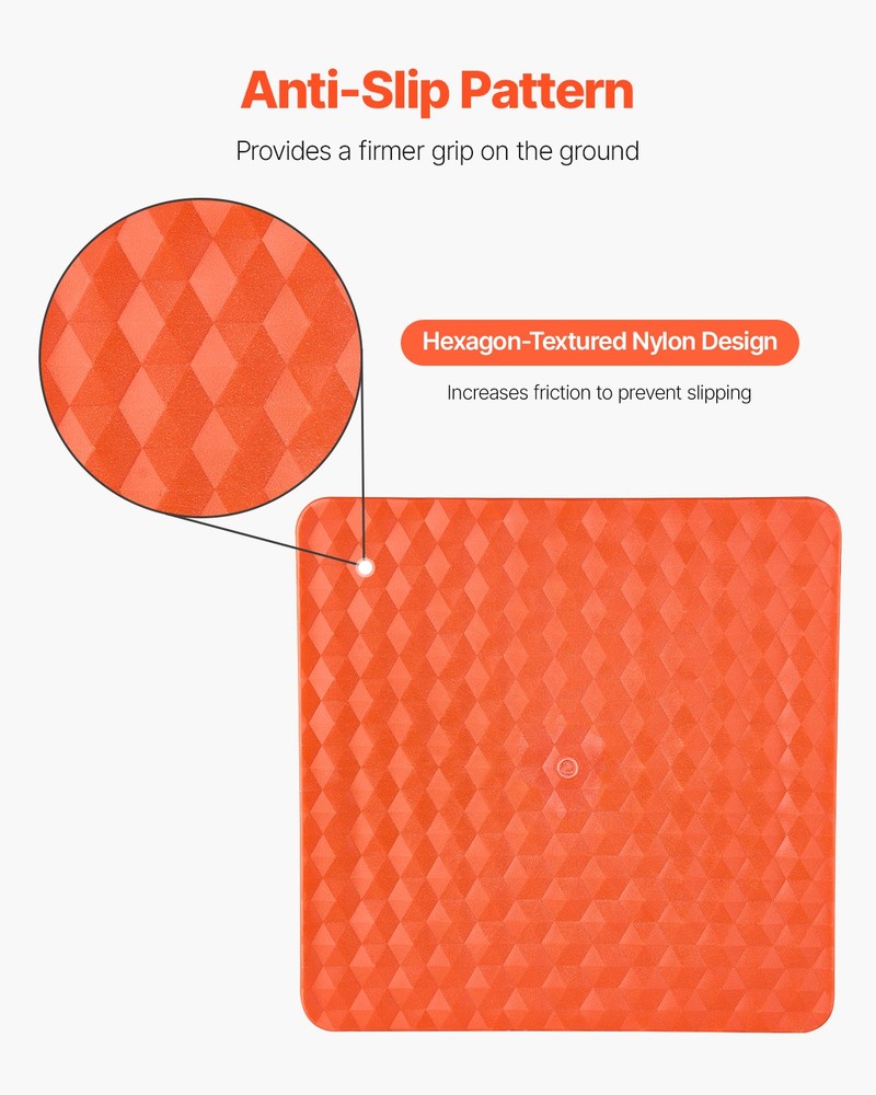 VEVOR High Lift Jack Base and Handle Keeper Off Road Jack Support Stand Base Red