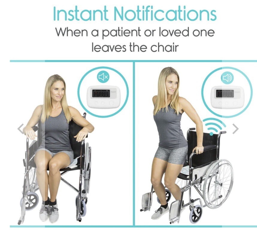 Vive Chair Alarm With Wireless Pager