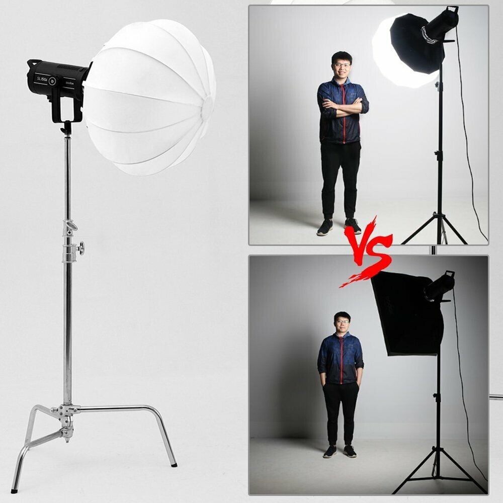 Godox CS-65D 65cm Bowens Collapsible Lantern Globe Shape Softbox + Light Stand