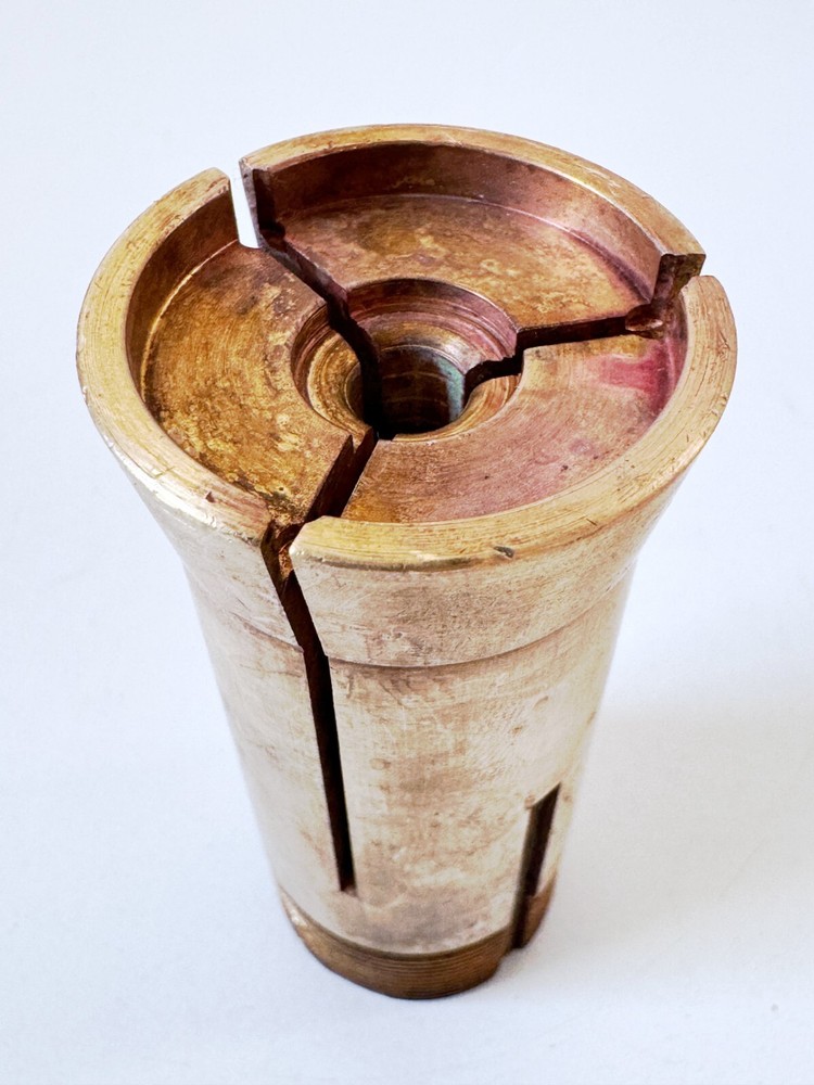 MSC Brass 5C Round Emergency Collet Internal/External Threads 1.224 Counter Bore