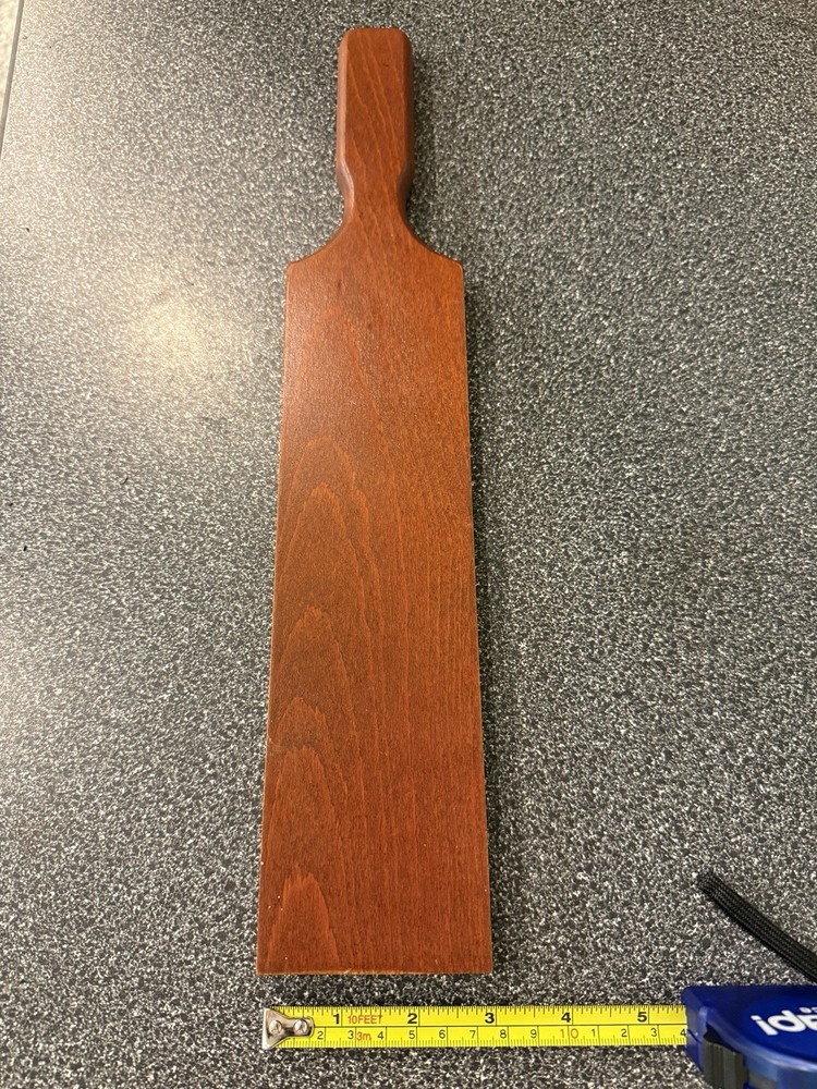 Large 16” Leather Strop Wood Paddle for Knife Sharpening