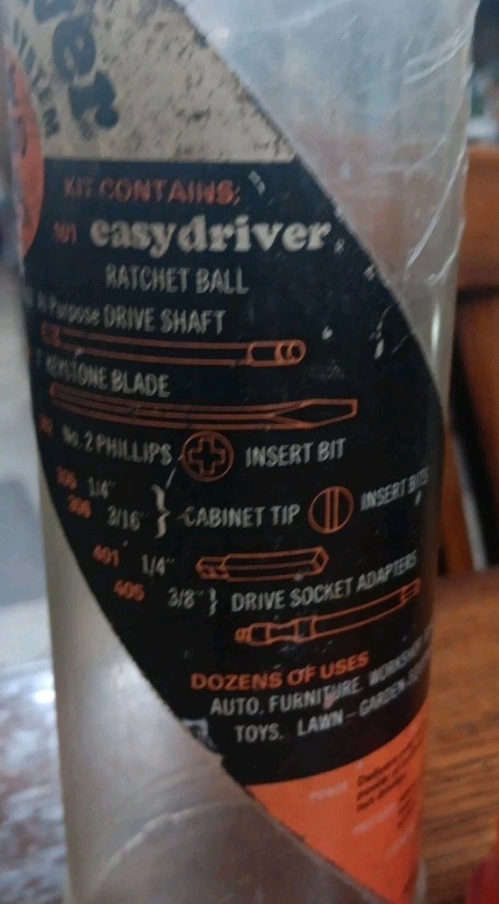 Vtg Creative Tools Inc. Easydriver Ratchet Tool System Ball Screwdriver