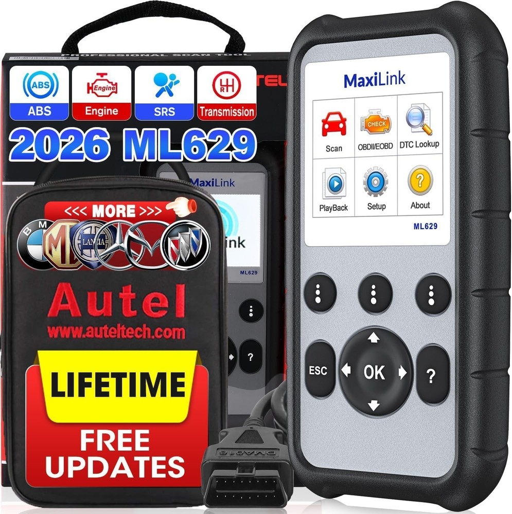 Genuine Autel ML629 OBD2 Scanner ABS SRS Engine Transmission Diagnoses Scan Tool