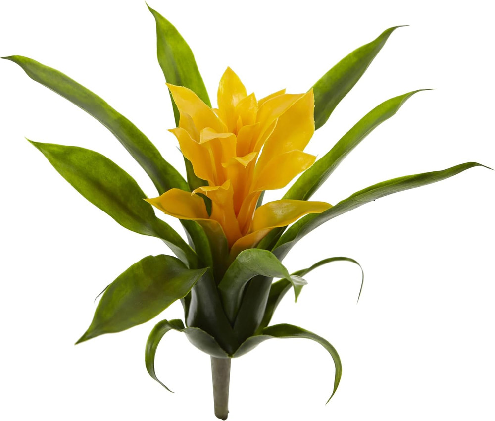 10In. Bromeliad Artificial Flower, Set of 6