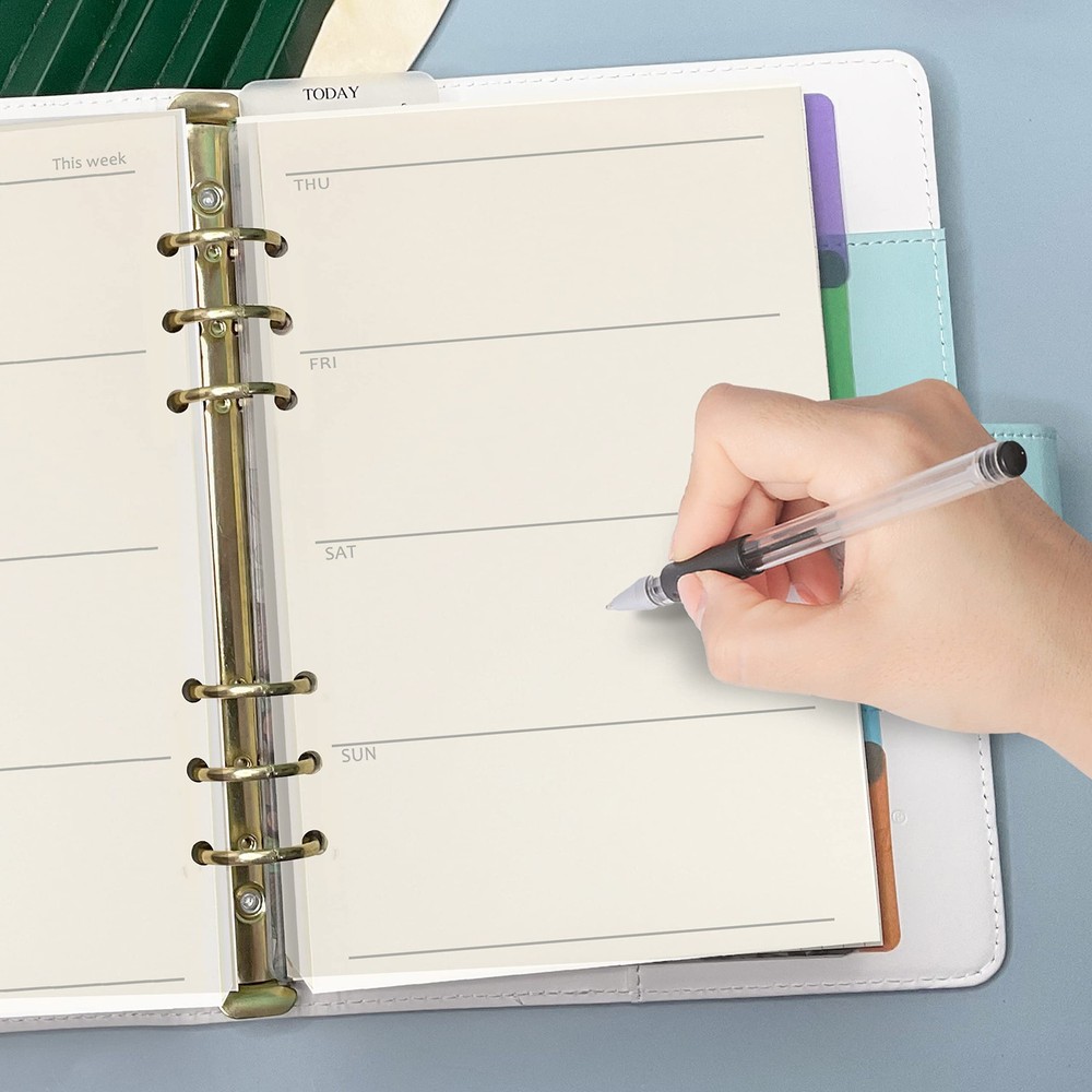 A5 Weekly Planner Refills Inserts 6-Ring A5, Plan