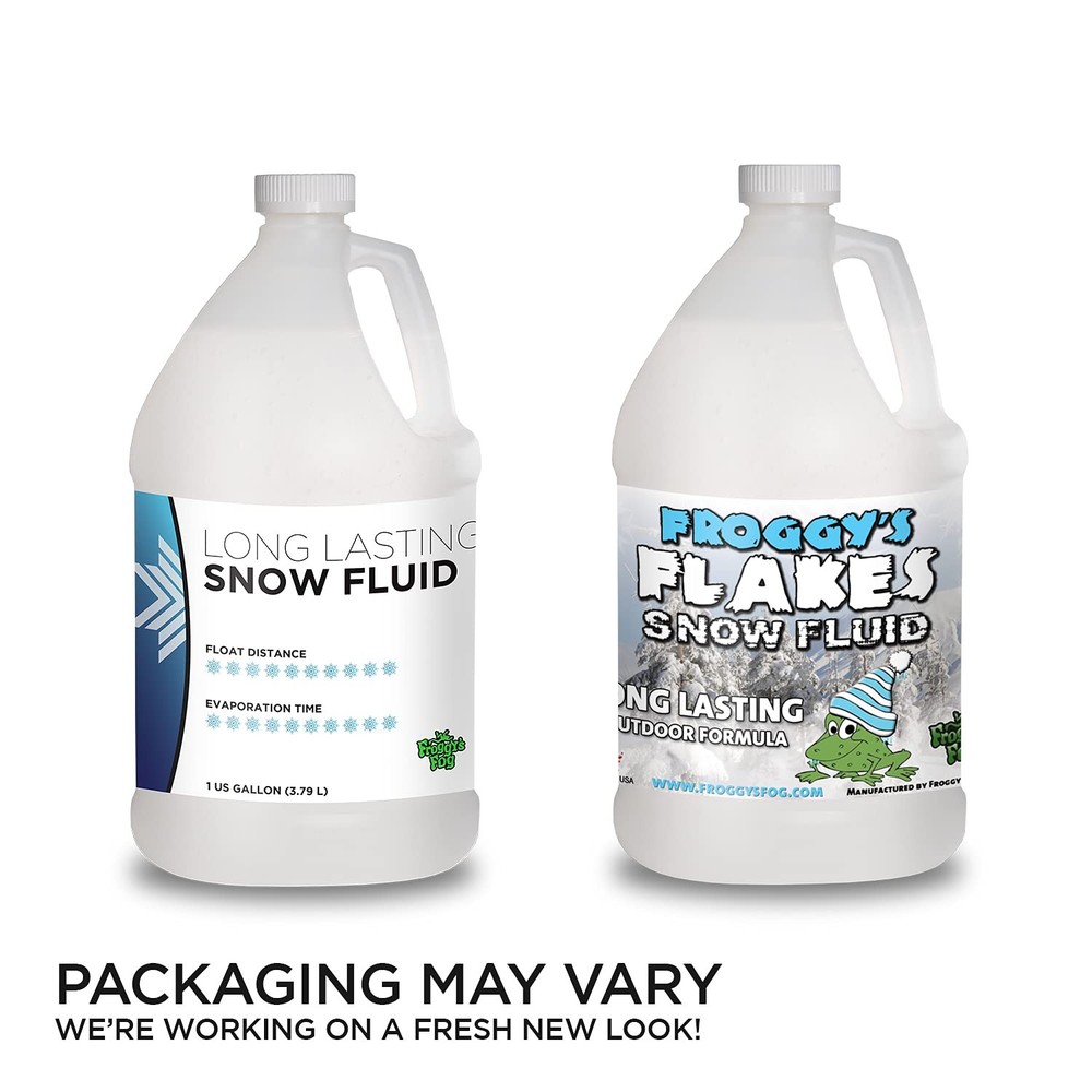 Froggy's Flakes Snow Machine Fluid, Long-Lasting Formula, 75+ Ft Float