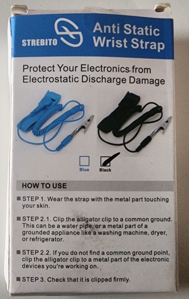 Strebito Anti Static Wrist Strap Original Package