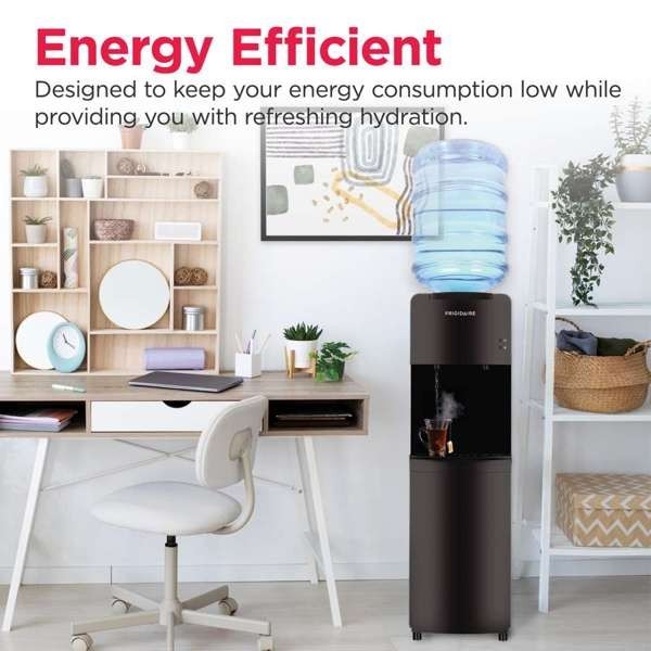 Frigidaire, Hot/Cold Water Cooler, Top Load, Black