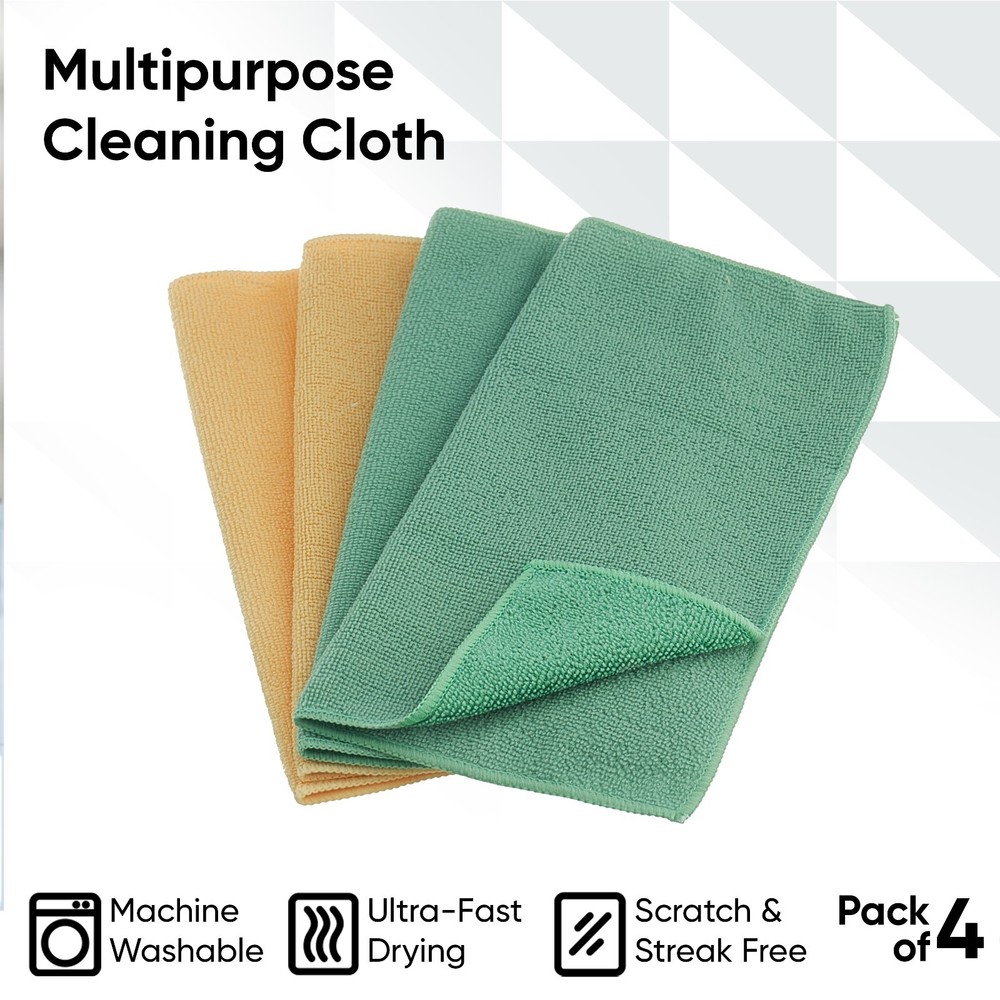 Superio Microfiber Cleaning Cloth 12''(8 Pack)