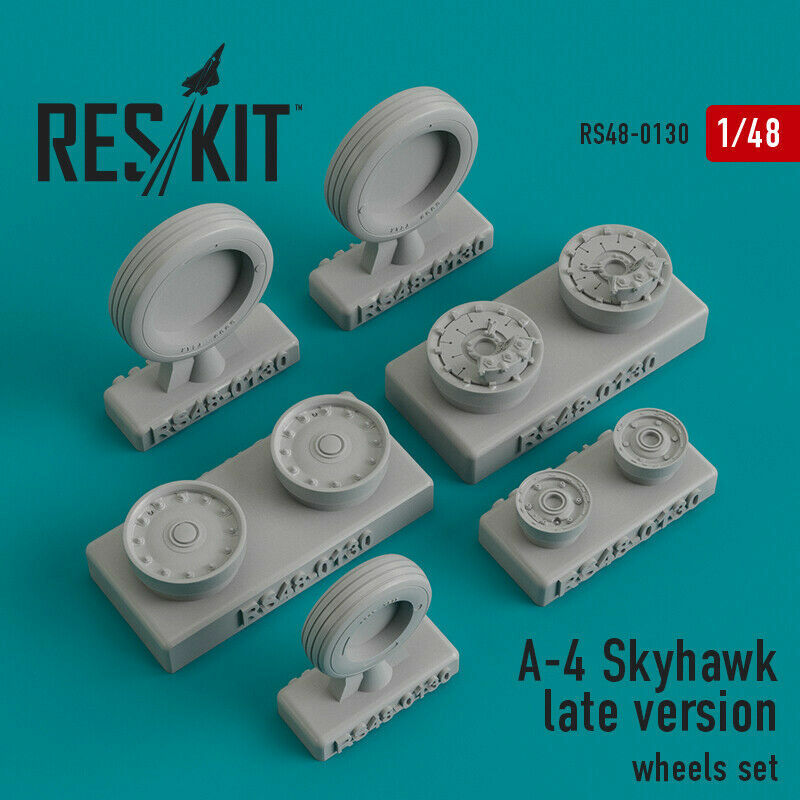 1/48 ResKit RS48-0130 A-4 Skyhawk late version wheels set