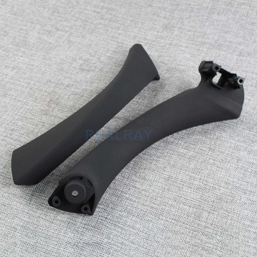REAR Right Black INNER OUTER DOOR PANEL HANDLE PULL TRIM COVER FOR BMW E90 328i