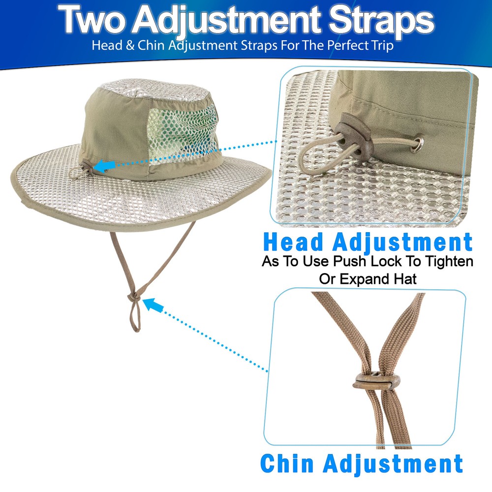 Cooling Sunscreen Hat Hydro Evaporative UV Protection SPF Reflective Sun Hat Cap