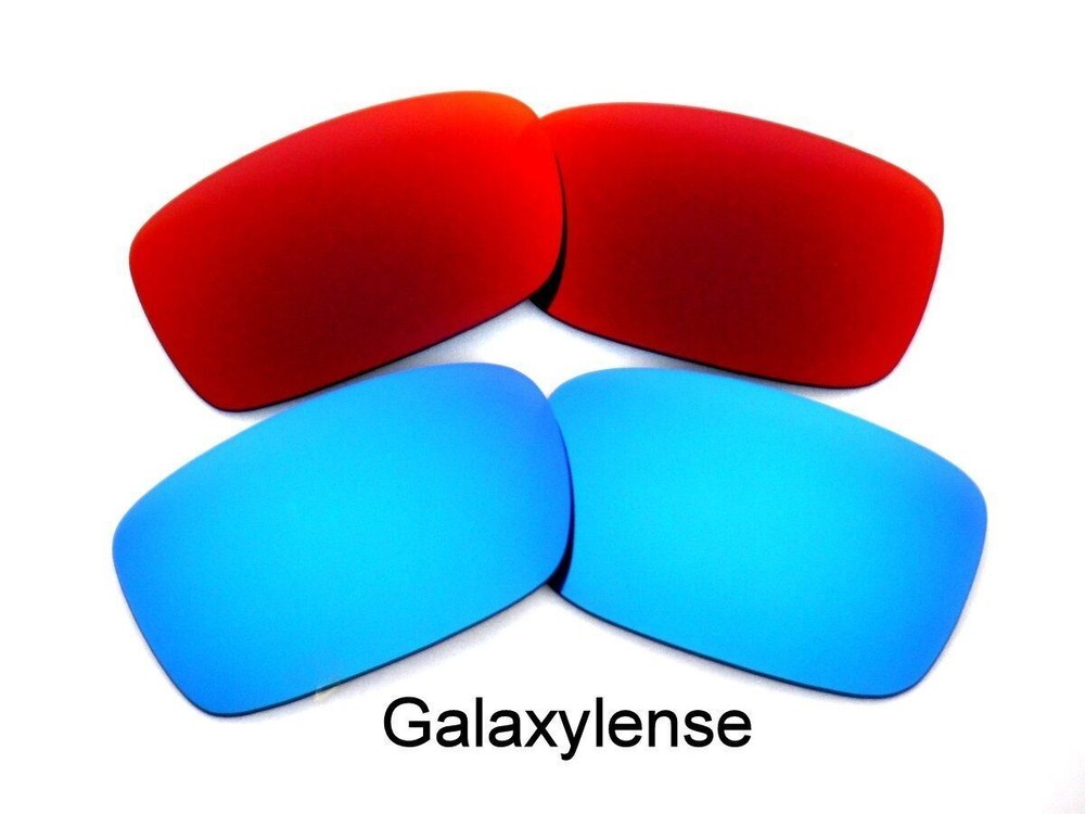 Galaxy Replacement Lenses For Oakley Crankcase Sunglasses Blue&Red Polarized