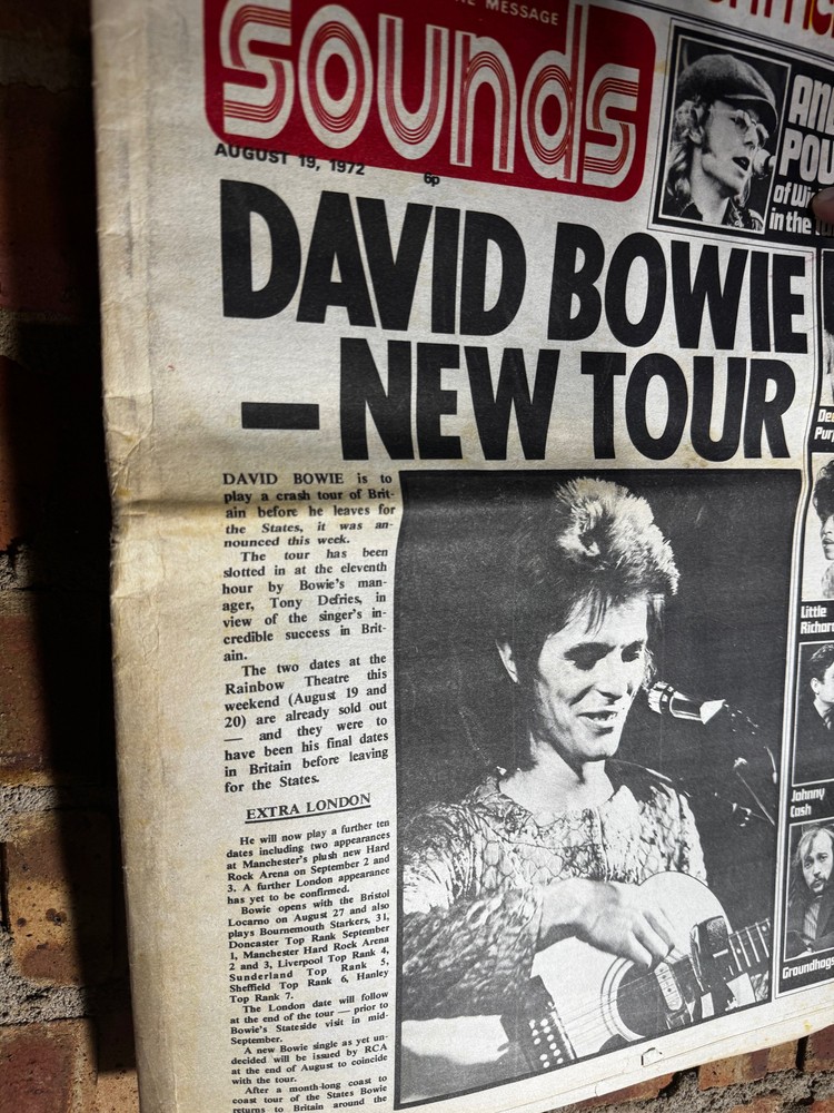David Bowie - Sounds - August 1972