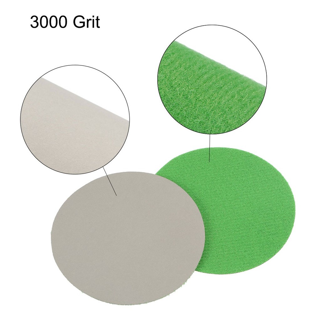 3 inch Wet Dry Discs 3000 Grit Hook and Loop Sanding Disc Silicon Carbide 30pcs