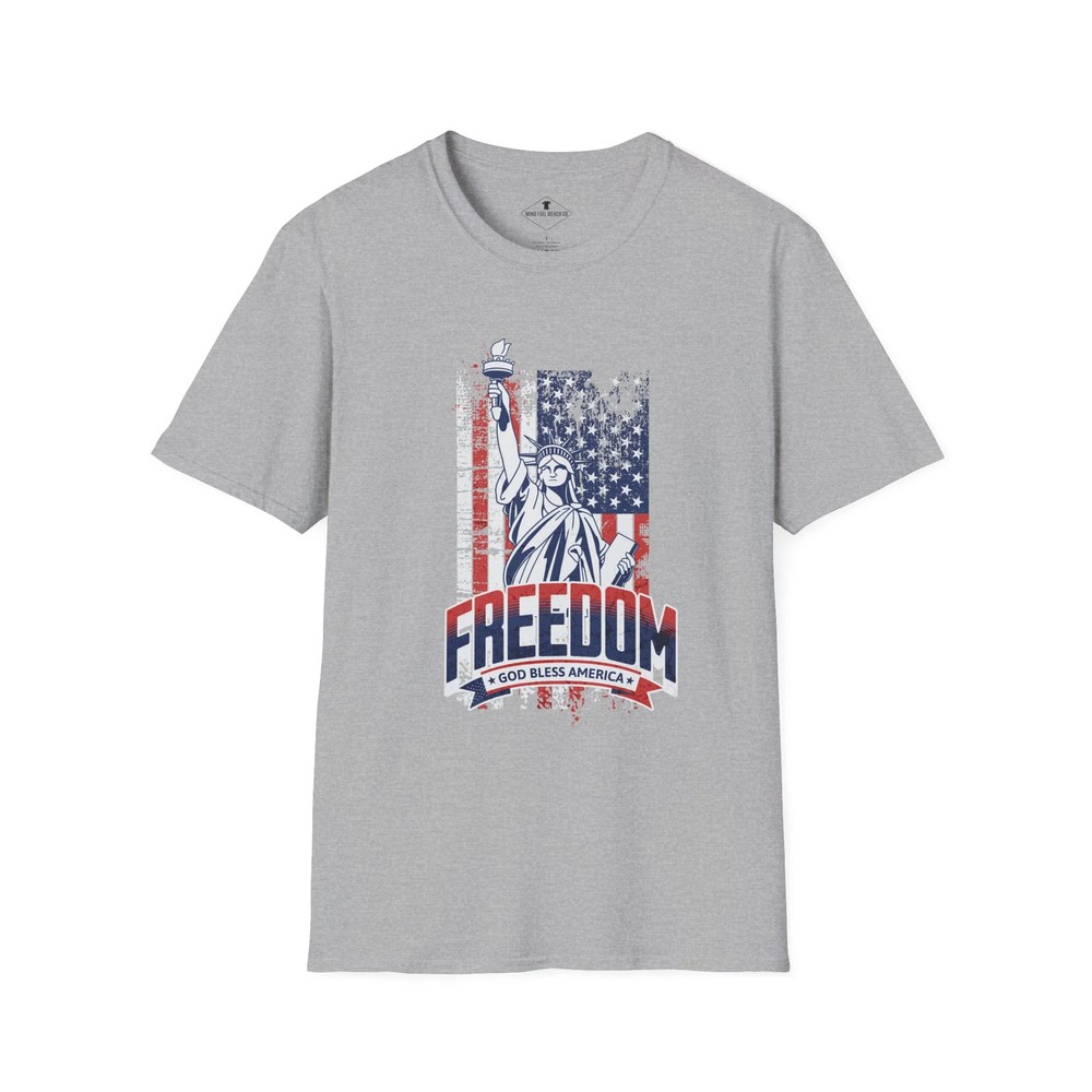 Freedom Flag Grey T-Shirt