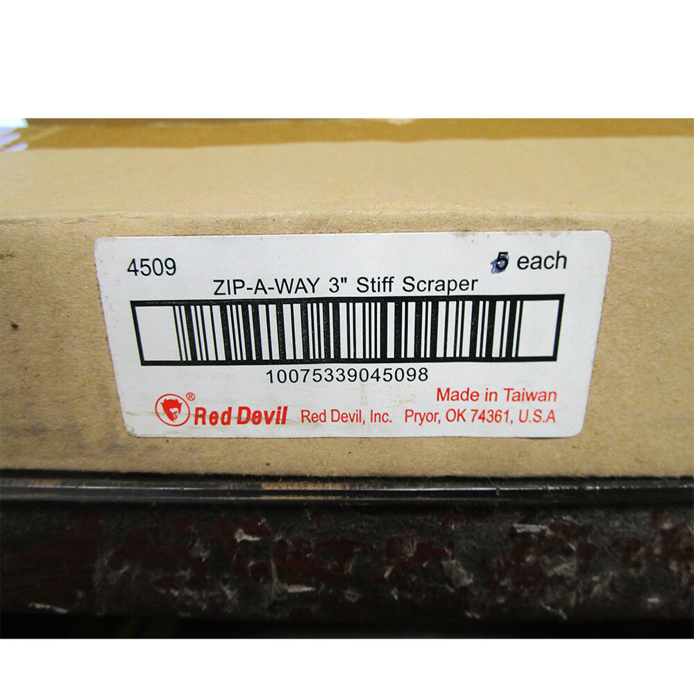 RED DEVIL ZIP-A-WAY 3" STIFF SCRAPER #4509