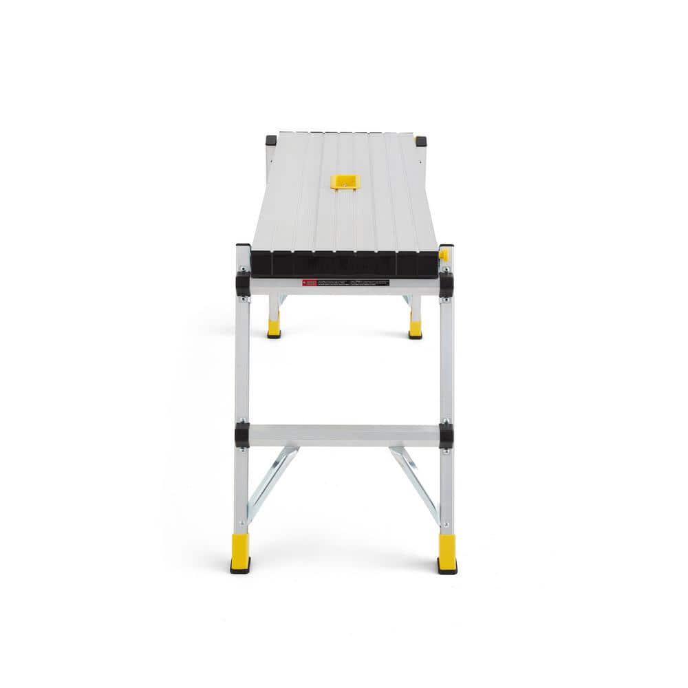 Work Platform 47.25 x 12 x 20 in Aluminum Slim-Fold 300 lbs Load Capacity 2-Pack