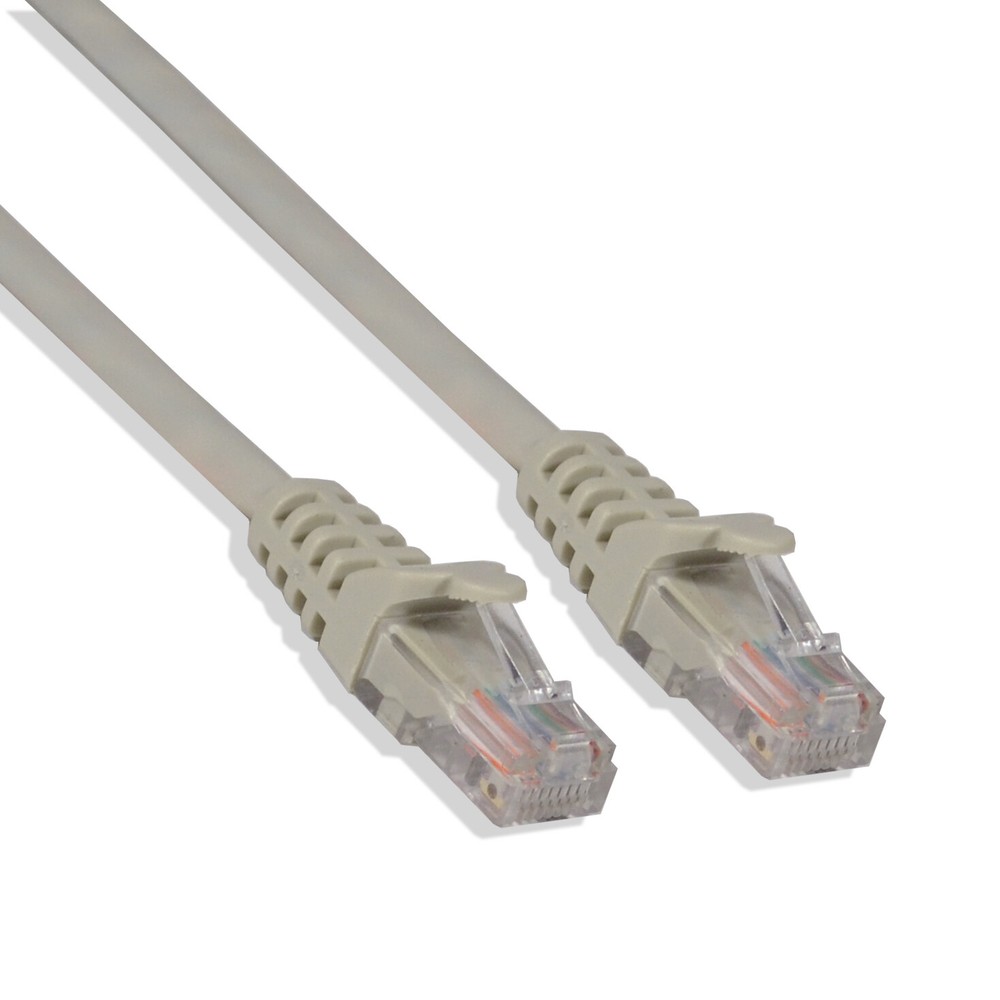15FT Cat5e UTP Ethernet Network Patch Cable RJ45 Lan Wire Gray (25 Pack)