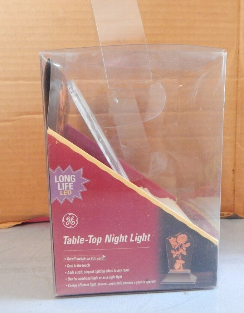 GE Rose Silhouette Night Lite Light NEW in Box