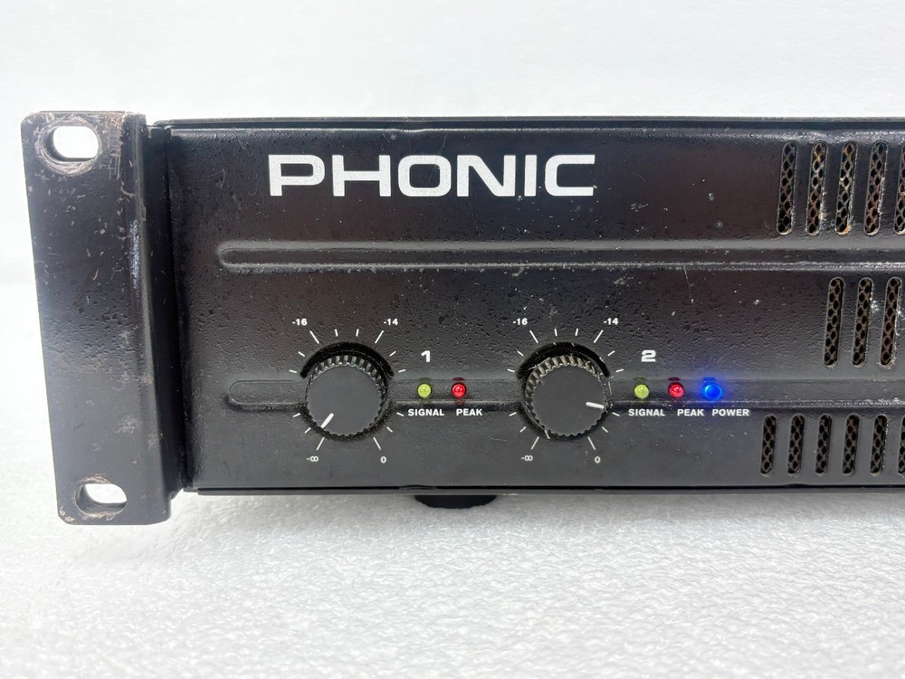 Pre Owned | Phonic Max 1500 Professional Power Amplifier Only - Black