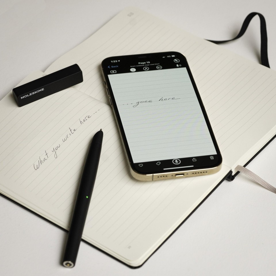 Moleskine Smart Writing Set Value Pack! — Pen, 7 Notebooks, 7 Refills — $400