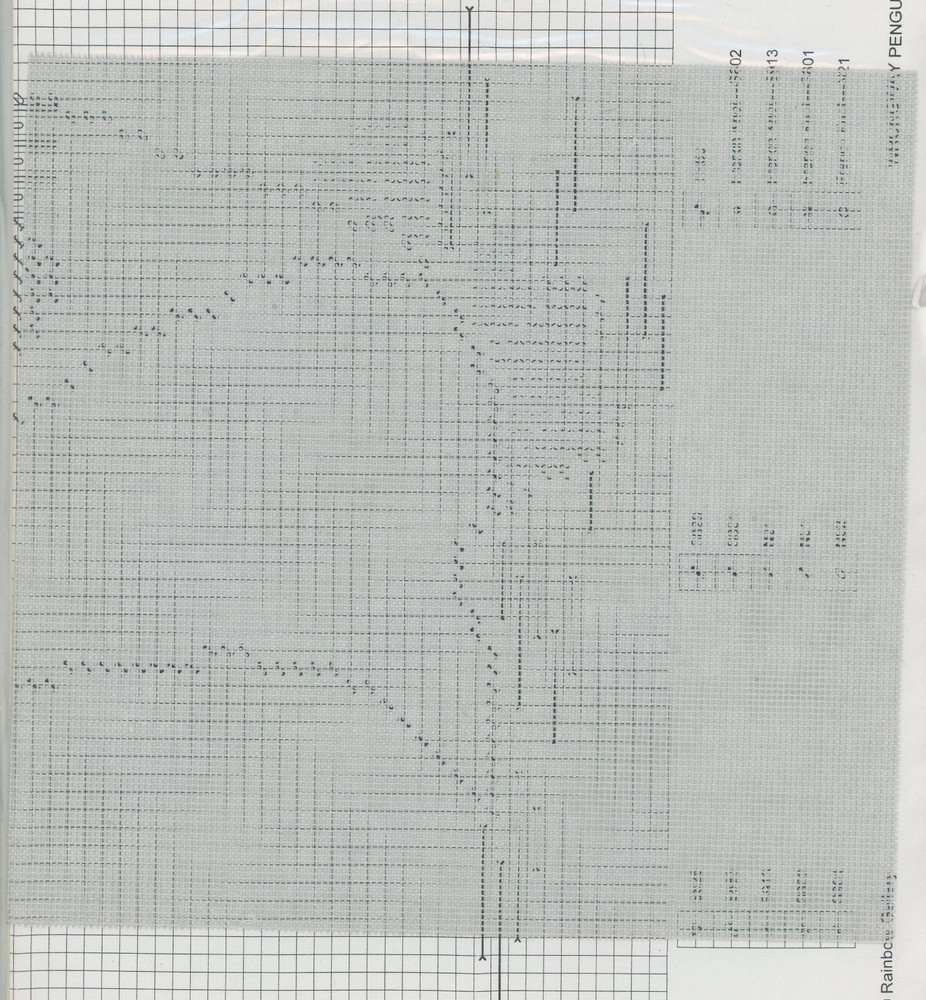Rainbow Gallery Cheryl Schaeffer Santa & Co. Wrongway Penguin Needlepoint