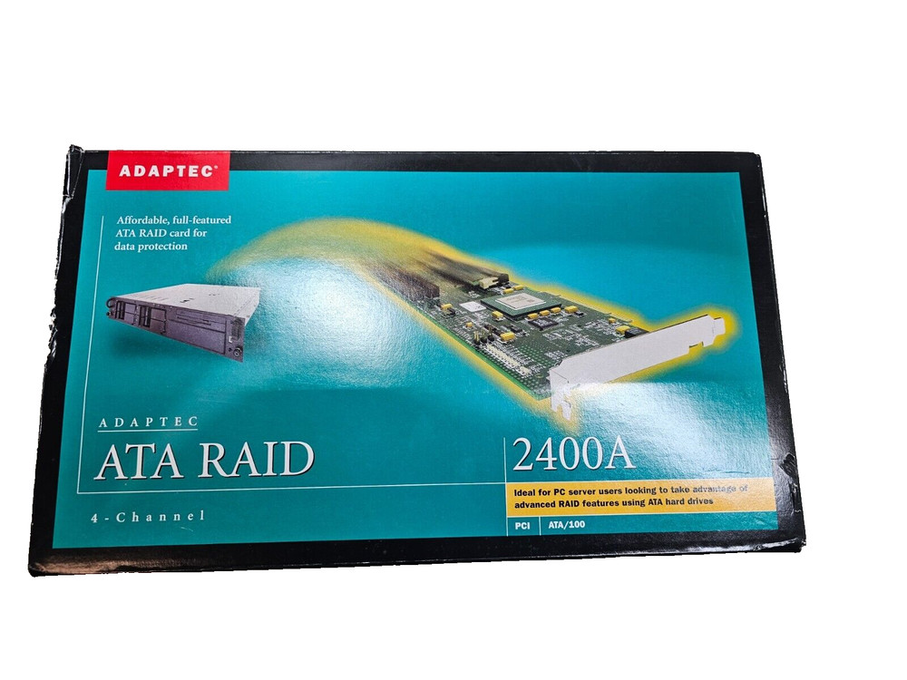 Adaptec ATA RAID 2400A 32-bit PCI ATA/100 RAID Card AAR-2400A/EFIGS KIT