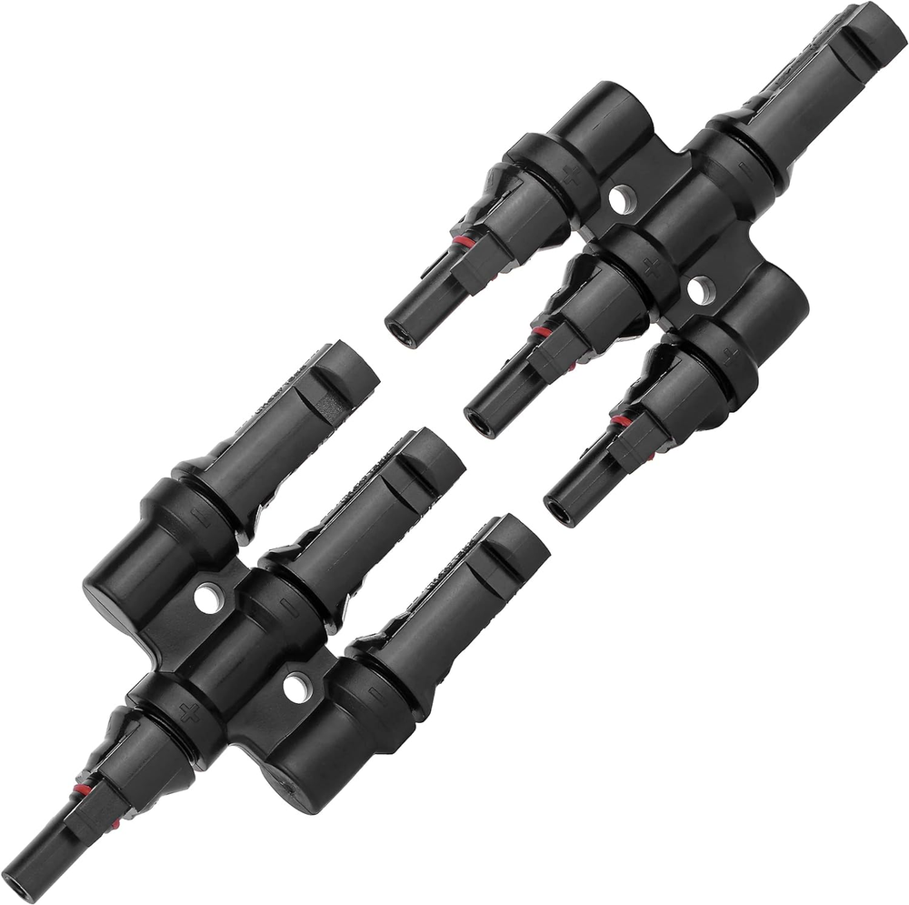 Solar Panel Connector 3 Way Branch MMMF/FFFM - DIY Mount Tool Solar Parallel ...