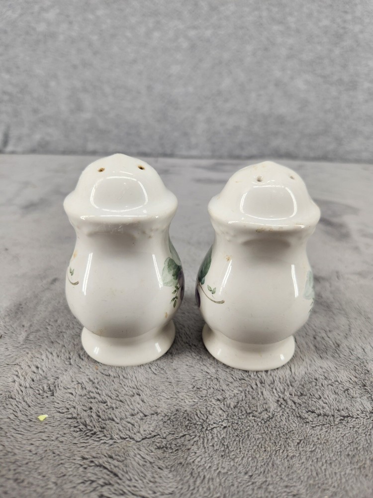 Pfaltzgraff Grapevine Salt & Pepper Shakers Missing 1 Stopper