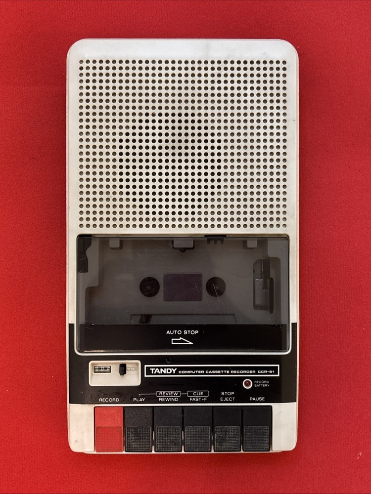 Tandy CCR-81 Portable Computer Electronic Cassette Player Recorder