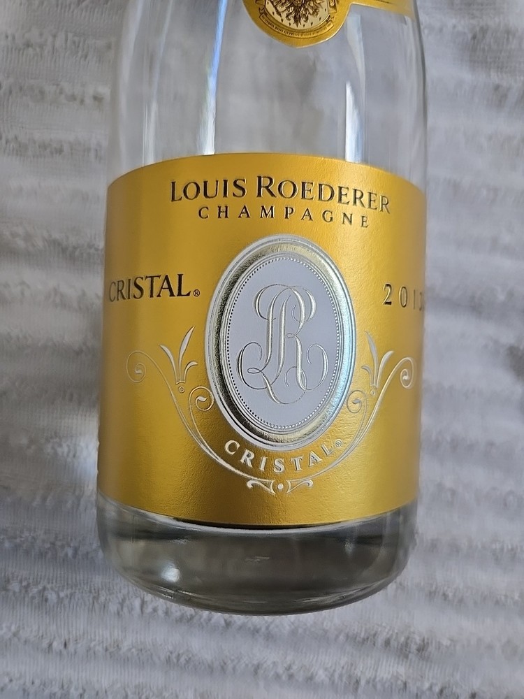 1 EMPTY Louis Roederer Cristal Champagne Empty Bottle 750 ML 2013