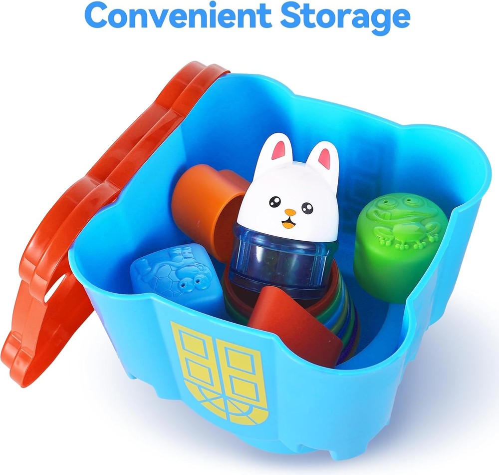 Stacking Castle Toy for Toddlers – 18-Piece Nesting & Sorting Playset