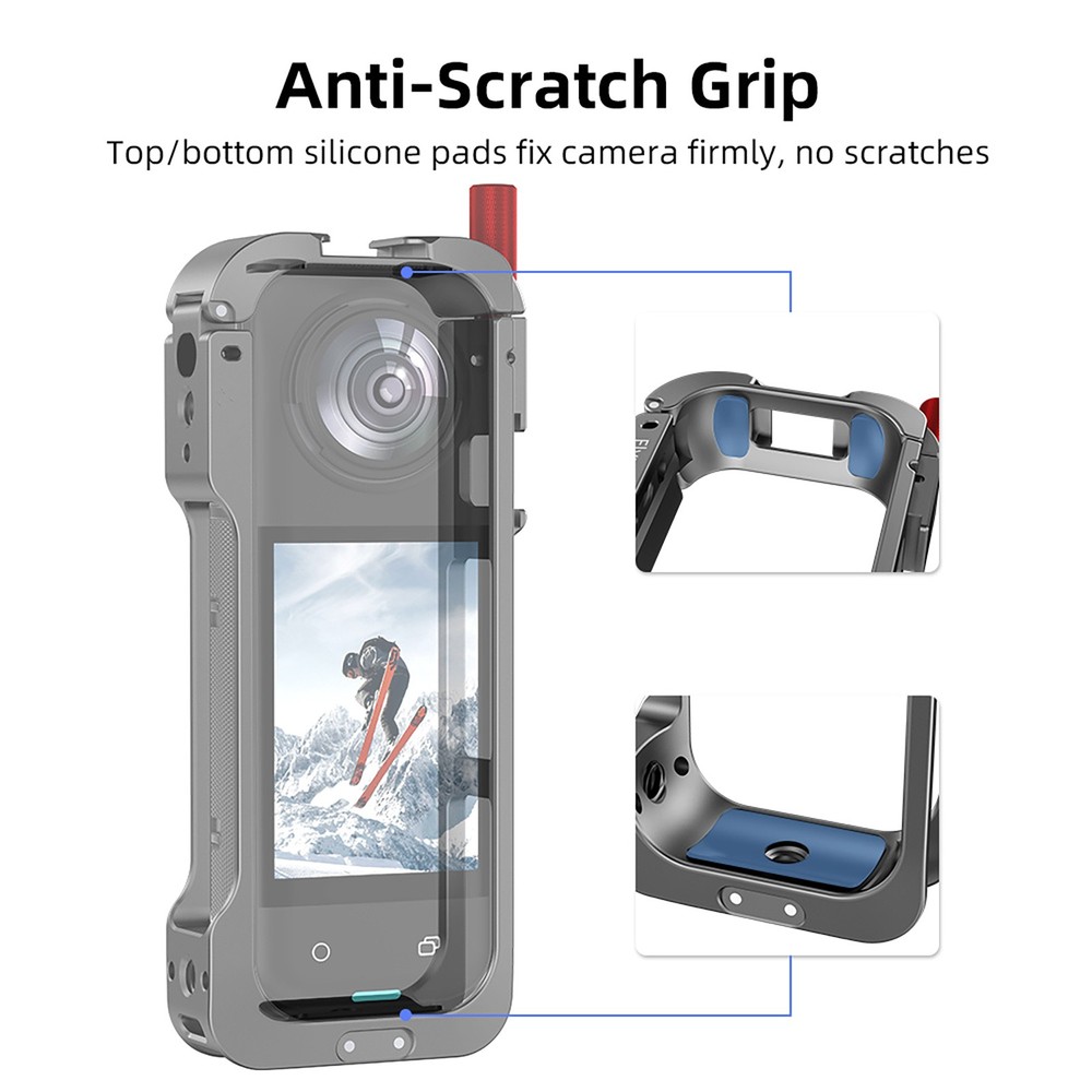 Protective Frame Case With Lens Cover Kit For Insta360 X5 Camera Accessories