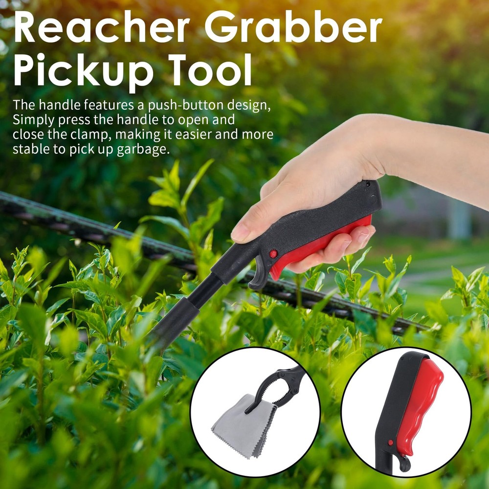 Mabor 2Pack Grabber Tool with 360° Rotating Jaw – Lightweight Trash Grabber P...