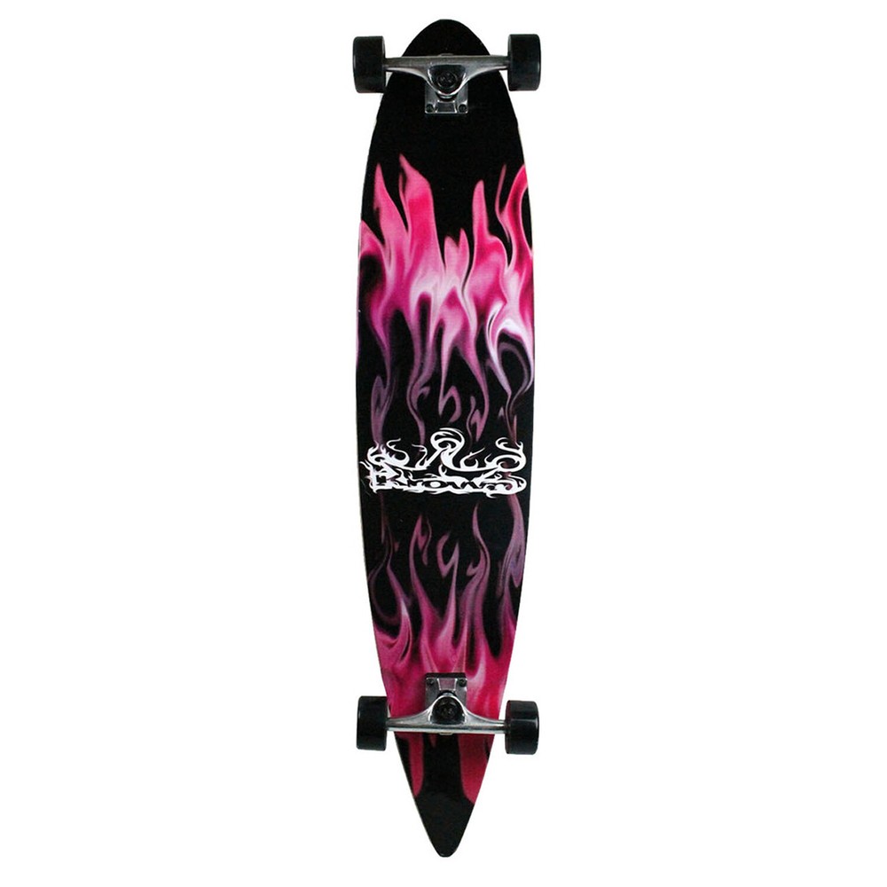Krown Longboard Complete Pintail Purple Flame 9" x 43"