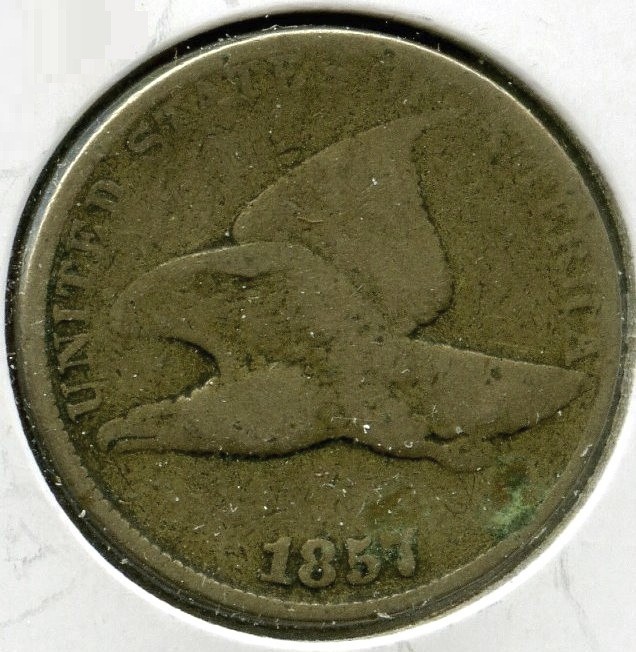 1857 Flying Eagle Cent Penny - United States - Q265