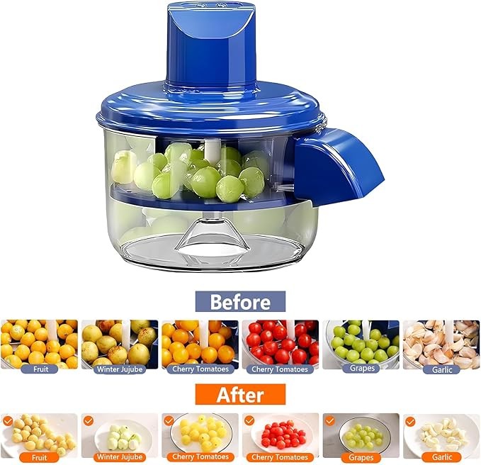 Electric Fruit Garlic Peeler Machine Automatic with Stainless Blade for Kitchen