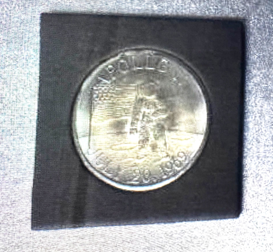 Commemorative Apollo 11 Medallion, Astronaut Print