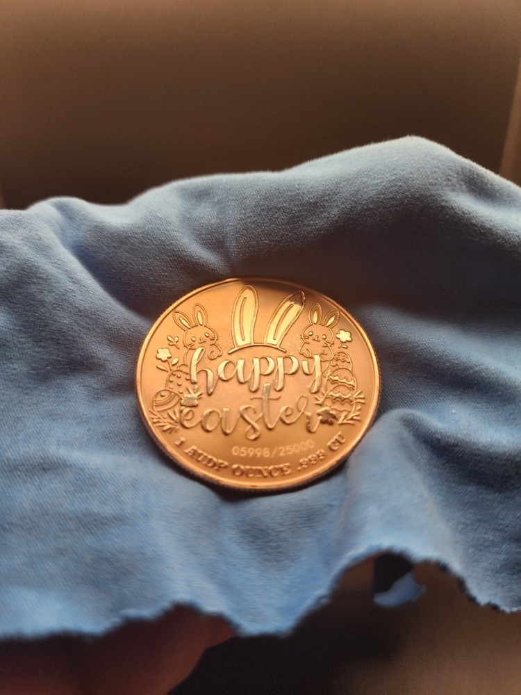 Easter Treasure Hunt 1 oz Proof Colorized Copper