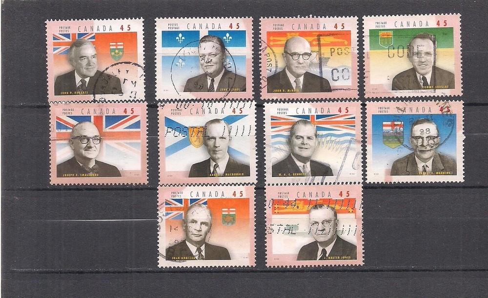 Canada #1709a-j  used  Vf Cv 12$