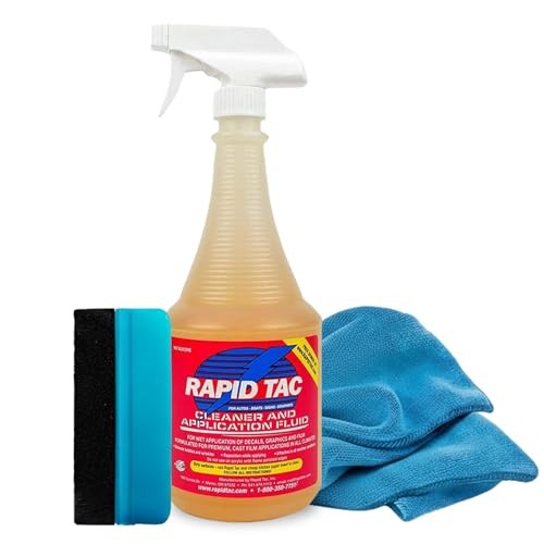 32oz Cleaner and Application Fluid Kit | Includes Felt Edge Squeegee 32 Ounces