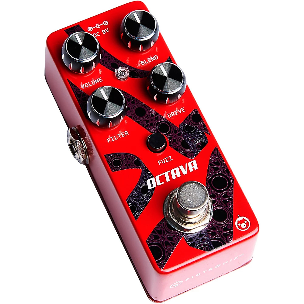 Pigtronix Octava Micro Fuzz & Distortion Effects Pedal Red