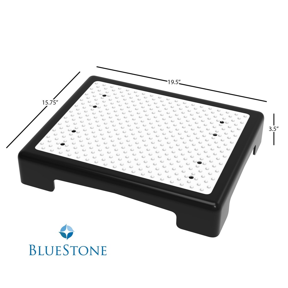 Bluestone Platform Step Stool with Slip-Resistant Top and 250lb Capacity