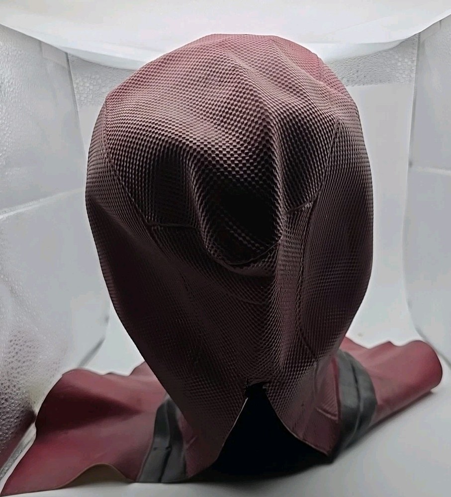 Deadpool Halloween Mask Elastic Rubber Stretch One-Size Pullover W/tuck In Base.