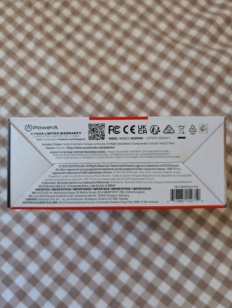 Genuine PowerA Advantage Wired Controller for Nintendo Switch 2 - Black NEW